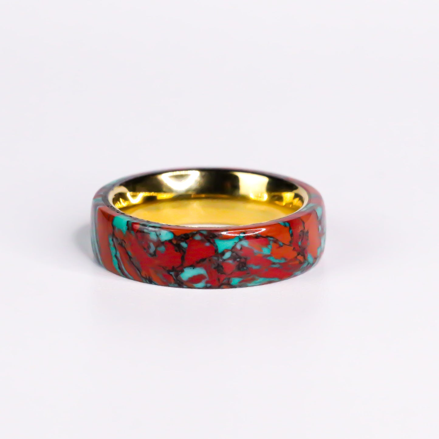 The Desert Crown, 24kt Gold Plated Tungsten Sonoran Sunset TruStone