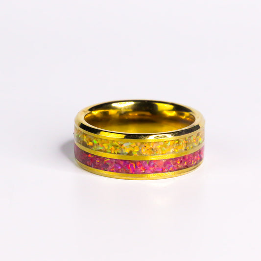 Cosmic Radiance Ring 24kt Tungsten