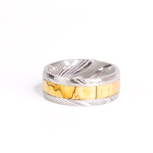 The Tamarind Blade, Damascus Ring Tamarind Wood