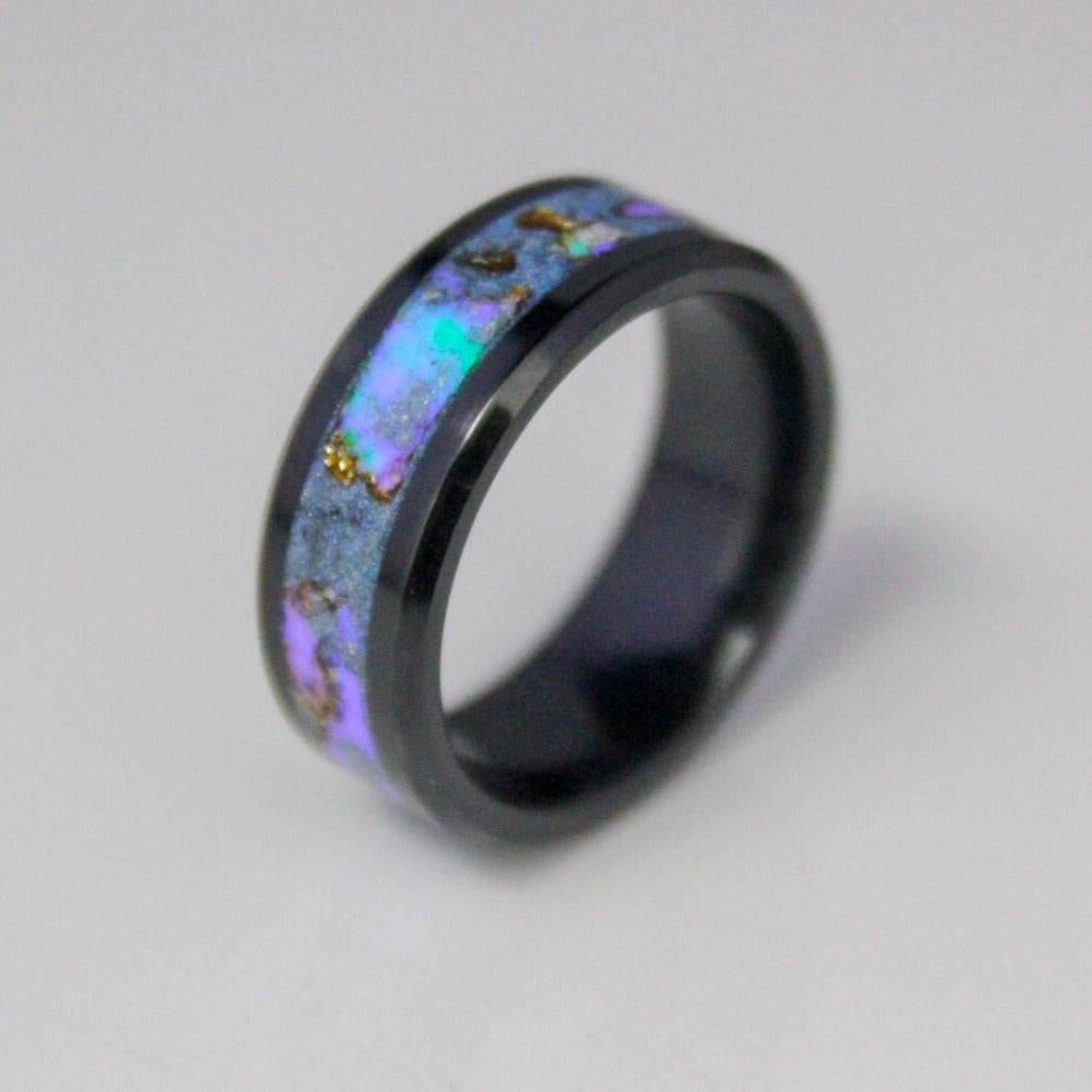 Sunken Treasure - 8mm Black Ceramic Ring