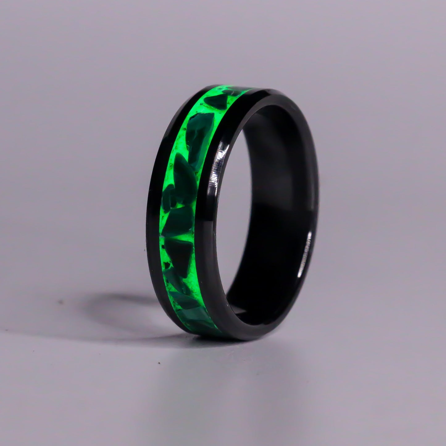 The Forest Vein - Genuine Malachite, Green UV Glow