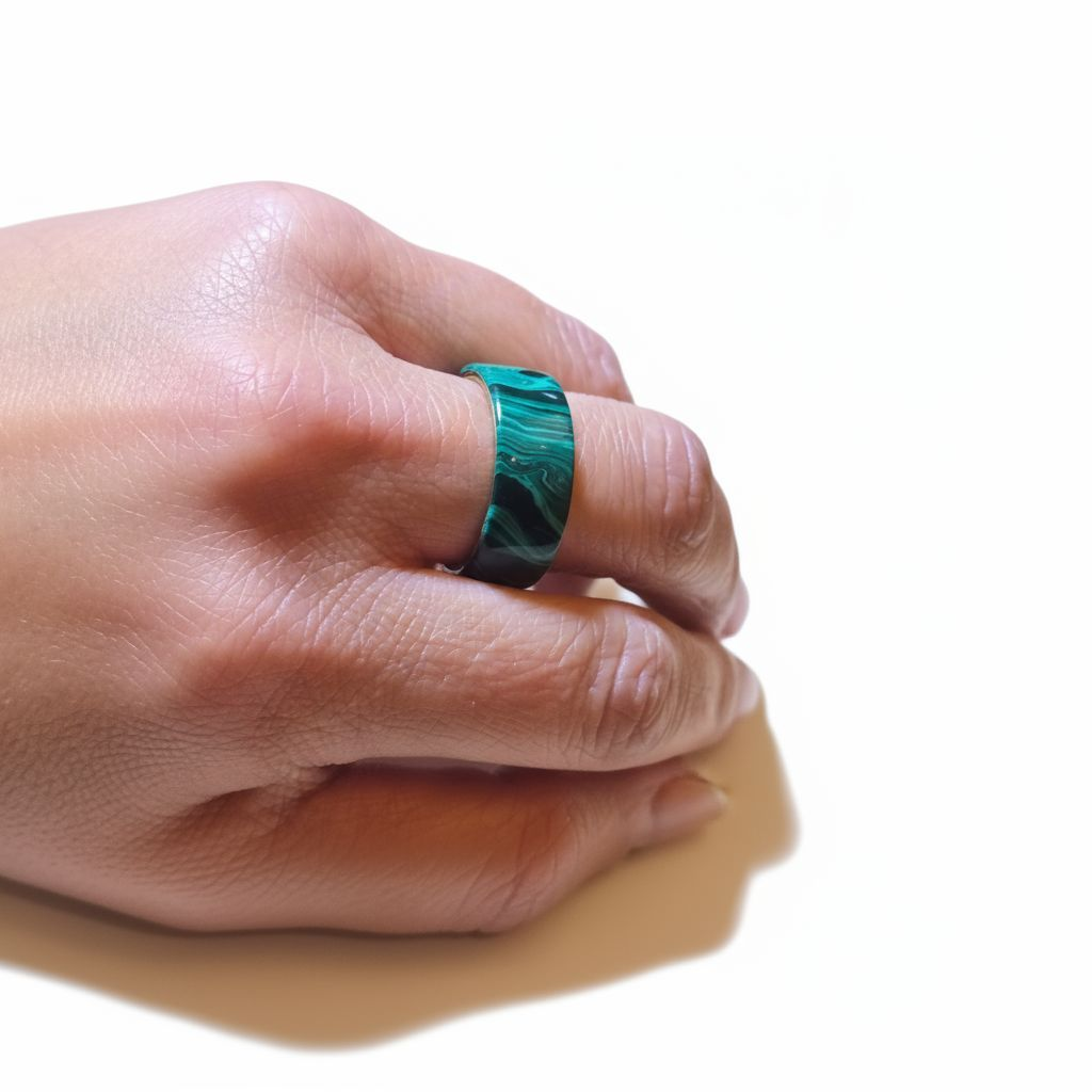 Malachite TruStone 24kt Gold Liner