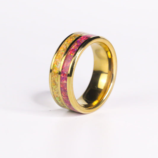 Cosmic Radiance Ring 24kt Tungsten