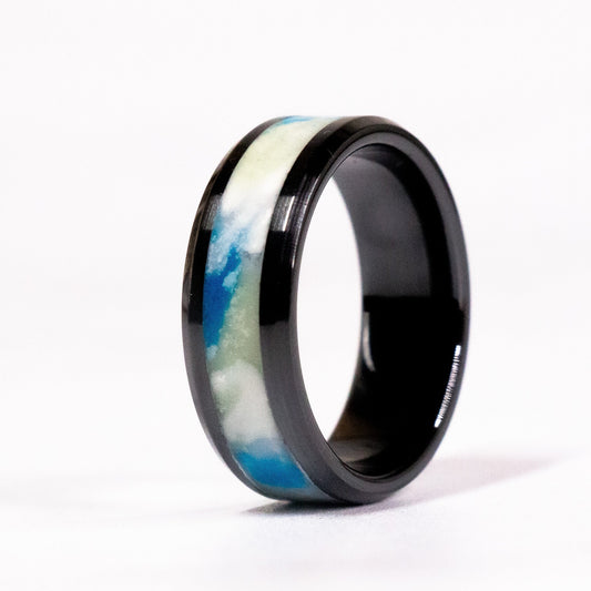 The Milky Way - 8mm Black Ceramic Ring