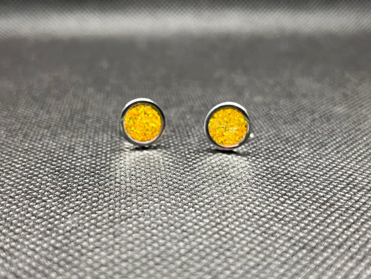 Amber Opal Earrings