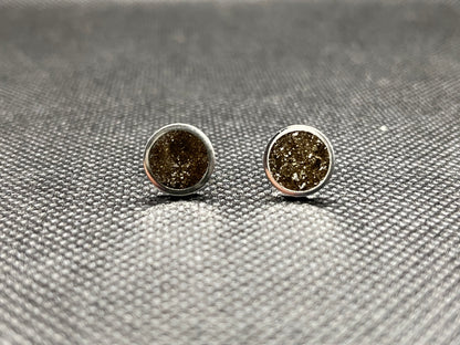 Meteorite Dust Earrings 8mm