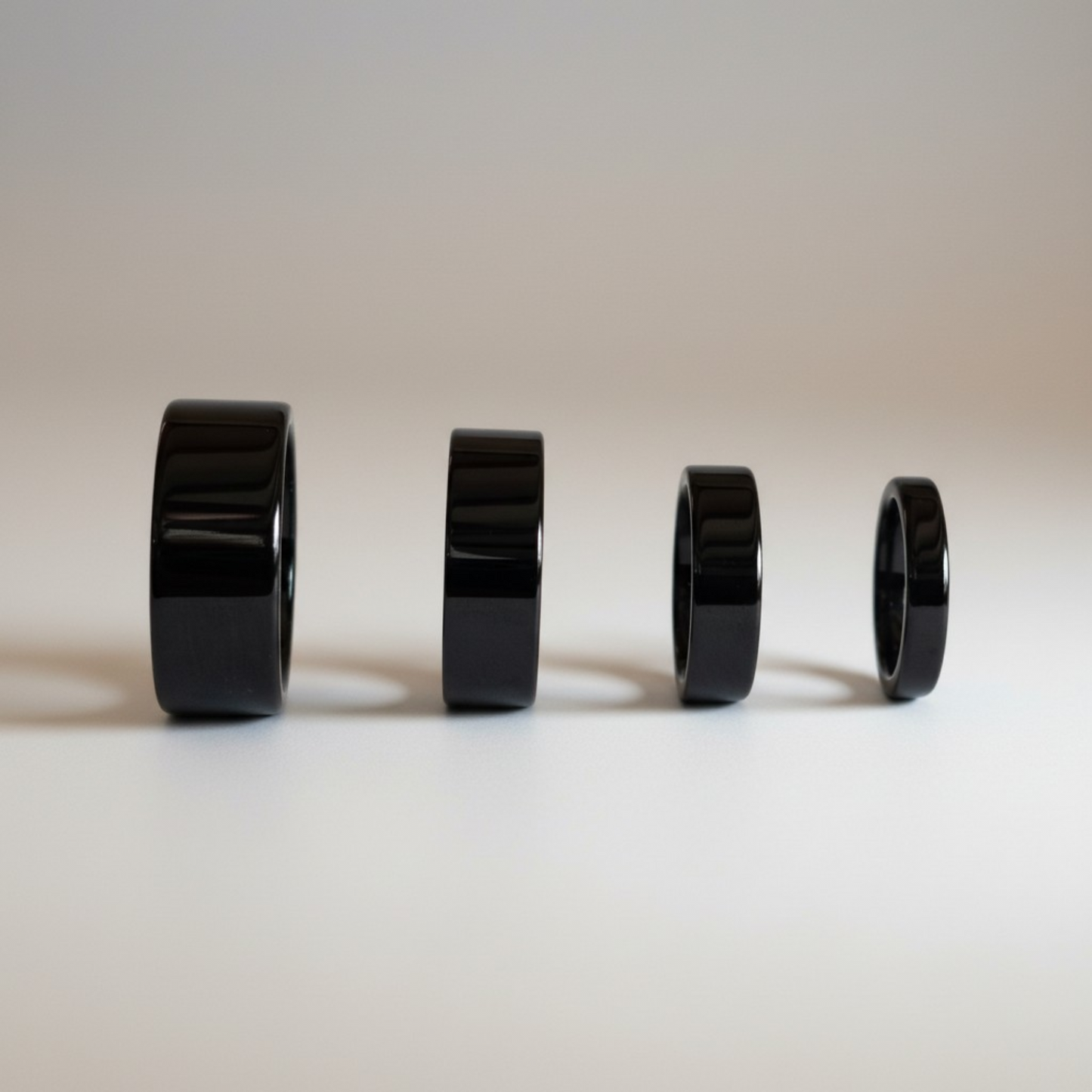 Black Titanium Carbide Ring – 4mm 6mm 8mm 10mm Band
