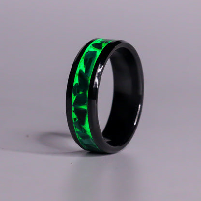 The Forest Vein - Genuine Malachite, Green UV Glow