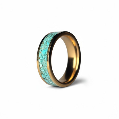 The Oasis Band - 24kt Tungsten x Turquoise
