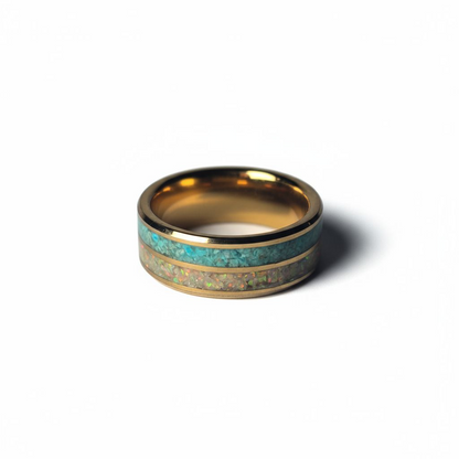 Solaris Tide - 24kt Tungsten x Turquoise & Opal