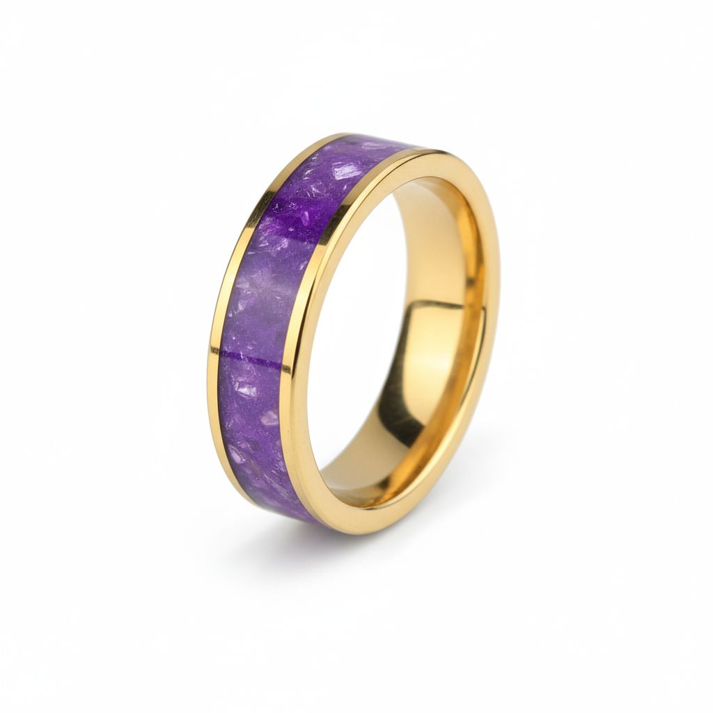 Aurora Vein - 24kt Tungsten x Amethyst