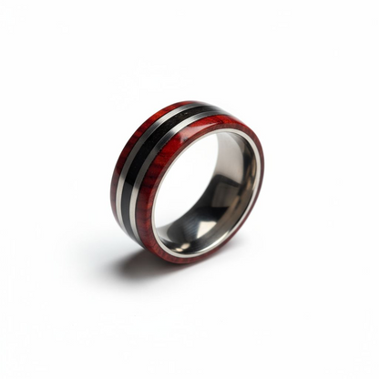 The Emberfall - Titanium x Cocobolo Wood & Meteorite Dust