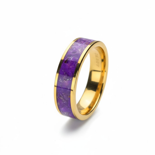 Aurora Vein - 24kt Tungsten x Amethyst