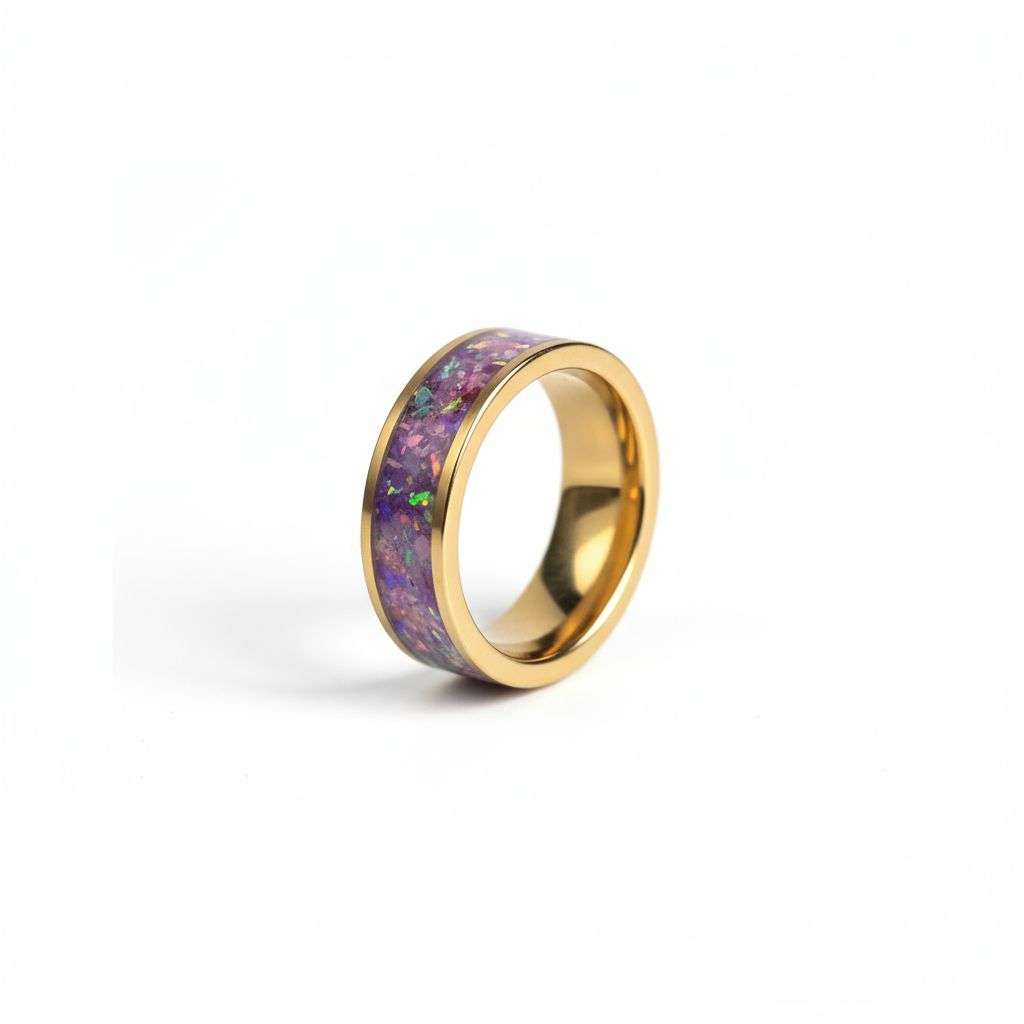 Nebula Amethyst - 24kt Tungsten x Opal