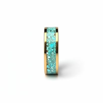 The Oasis Band - 24kt Tungsten x Turquoise