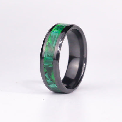 The Forest Vein - Genuine Malachite, Green UV Glow