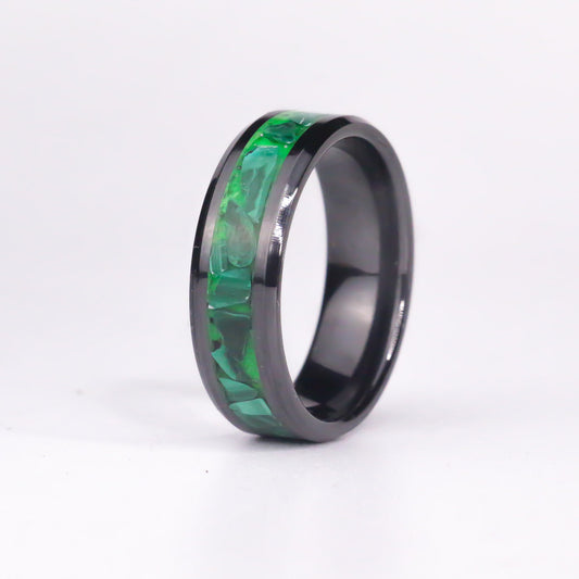 The Forest Vein - Genuine Malachite, Green UV Glow