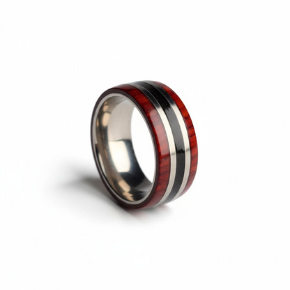 The Emberfall - Titanium x Cocobolo Wood & Meteorite Dust