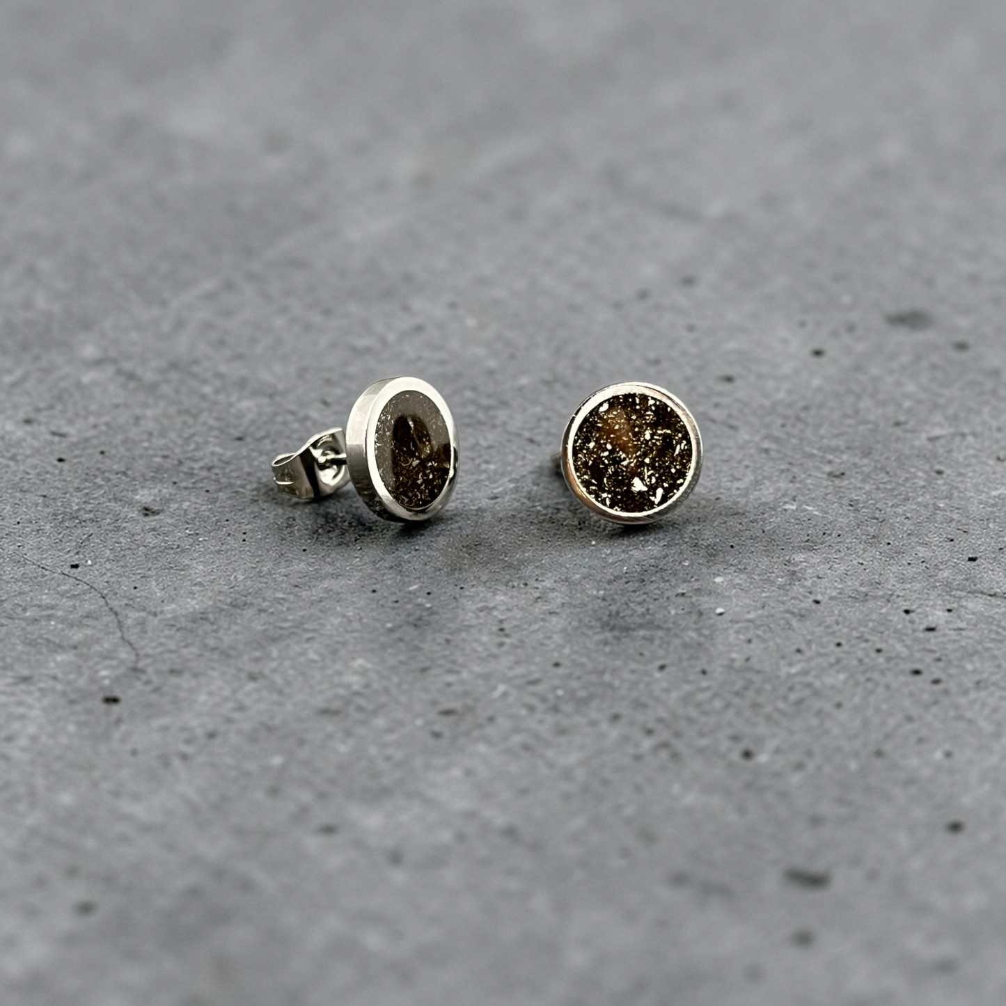 Meteorite Dust Earrings