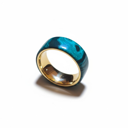 Malachite TruStone 24kt Gold Liner