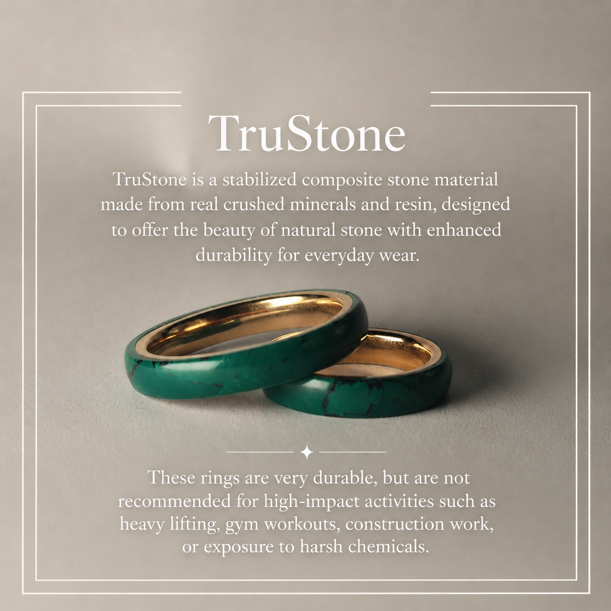 Imperial Jade TruStone Ring | Green Jade Wedding Band | Rose Gold Tungsten Ring for Men & Women