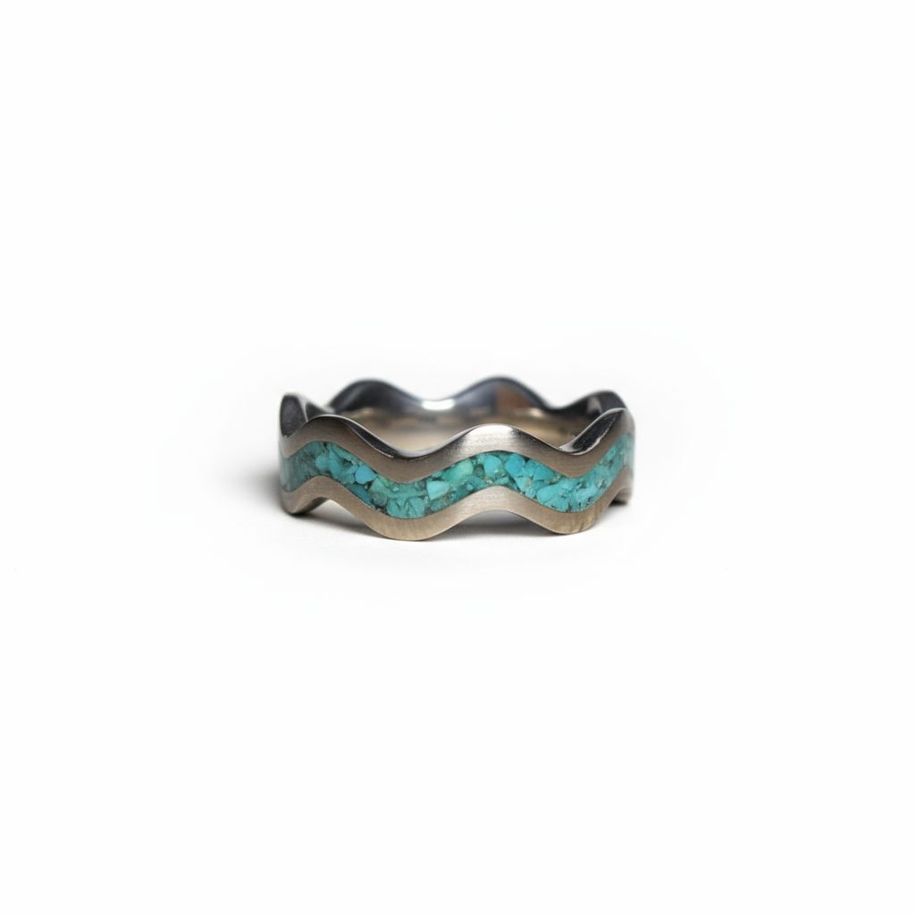 Titanium Clamshell Design, Turquoise